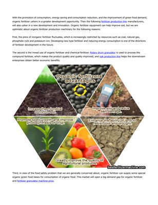 Organic fertilizer production machinery can improve soil organic matter content