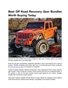 Best Off Road Recovery Gear Bundles Worth Buying Today