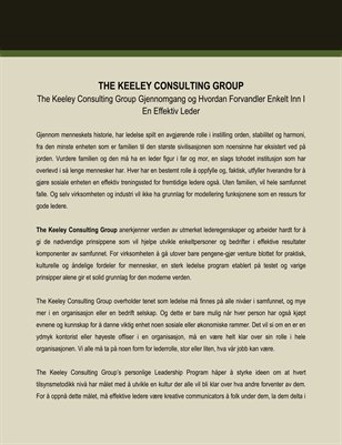 The Keeley Consulting Group Gjennomgang og Hvordan Forvandler Enkelt Inn I En Effektiv Leder