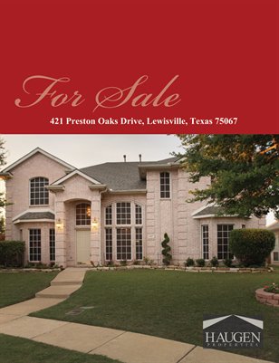 Haugen Properties -  421 Preston Oaks Drive, Lewisville, TX 75067 