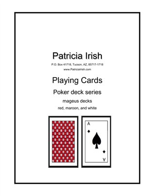 006 Patricia Irish Playing Cards mageus decks maroon, red, white 1