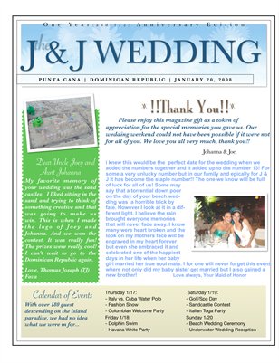 J&J One (and 1/2) Wedding Anniversary