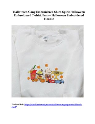 Halloween Gang Embroidered Shirt