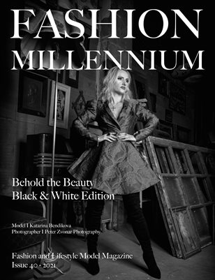 Fashion Millennium Model Magazine Black and White Edition 40