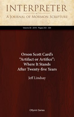 Orson Scott Card’s “Artifact or Artifice”: Where It Stands After Twenty-five Years