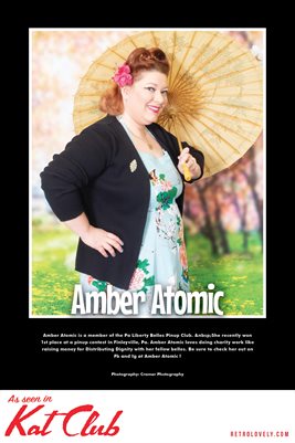 Amber Atomic Poster