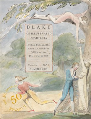 Blake/An Illustrated Quarterly vol. 50, no. 1 (summer 2016)