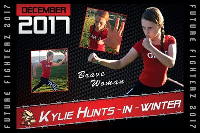 Kylie Hunts-in-winter Cal Poster 2017