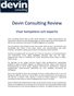 Devin Consulting Review: Visar kompetens och expertis
