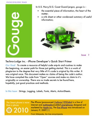 Issue 1 : iPhone Primer