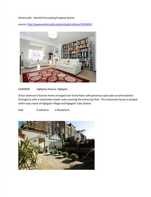 Writerscafe - Westhill Consulting Property Search