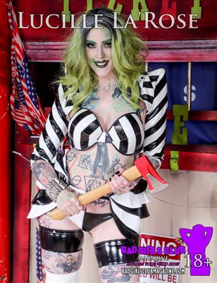 Lucille La'Rose - Sexy Alternative British Model with Tattoos Creeps Out December as a Lingerie Clad Beetlejuice
