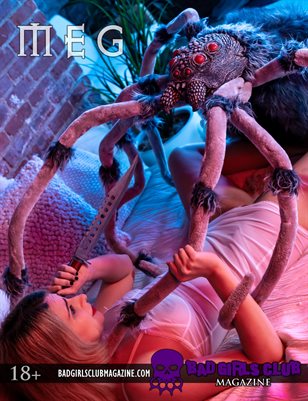 Meg - Sexy Busty Vulnerable Blonde Babe in Lingerie Fights Off a Big Hairy Spider with Sharp Knife - Ad-Free!