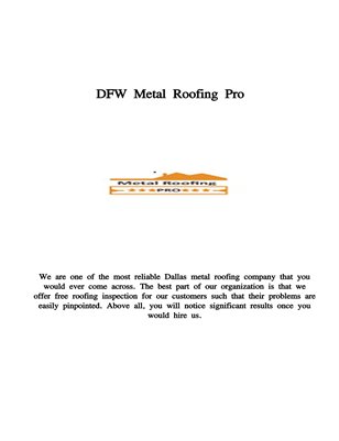 Metal Roofing Services in Dallas 