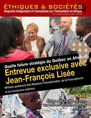 Magazine Éthiques et Sociétés - Numéro 16