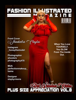 Fashion Illustrated Magazine Plus Size Appreciation Vol 8 Red Valentines Edition