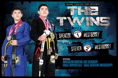 Westberry Twins Blue Brother Poster