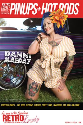 Pinups + Hotrods Volume 4 – Danni Maeday Cover Poster