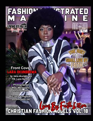 Fashion Illustrated Magazine Christian Fashion Models Vol 18 Living By Faith Edition