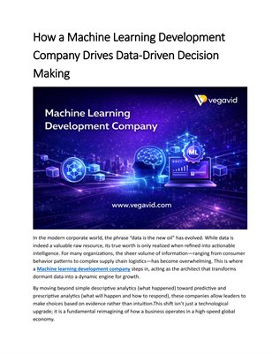 Machine learning development company