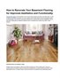 How to Renovate Your Basement Flooring for Improved Aesthetics and Functionality