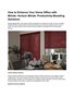 How to Enhance Your Home Office with Blinds: Horizon Blinds' Productivity-Boosting Solutions