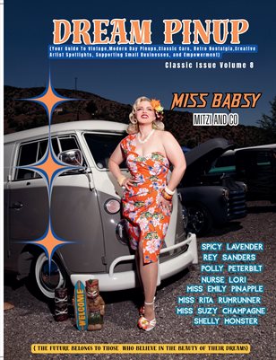 Dream Pinup Magazine Miss Babsy Cover Mitzi and co classic issue volume 8