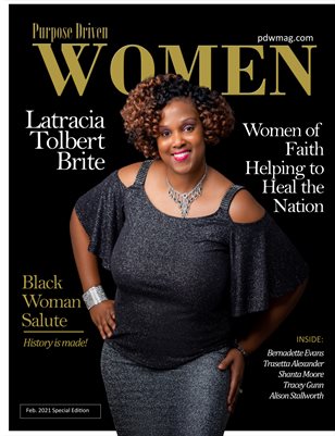 Purpose Driven Women Magazine featuring Latracia Tolbert Brite