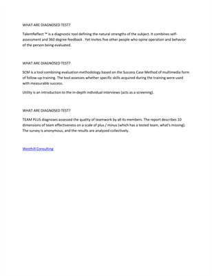 Welcome to Westhill Consulting Business