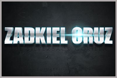 Zadkiel Cruz Name Design Poster