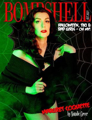 BOMBSHELL Magazine October 2021 HALLOWEEN ISSUE - Margret Coquette Cover