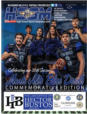 2023 HSSM FOOTBALL PREVIEW MONTE ALTO COMMEMORATIVE EDITION