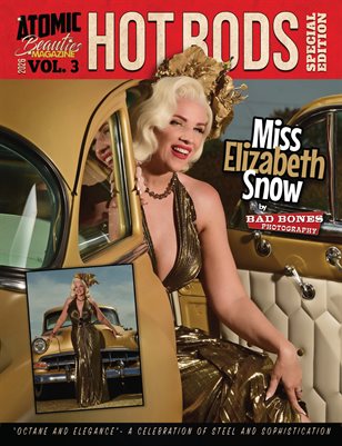 Atomic Beauties Magazine - Hot Rods Special Edition 2026 Vol 3 Miss Elizabeth Snow Cover