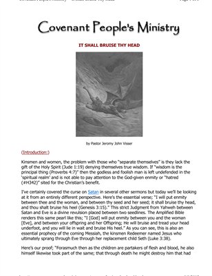 It Shall Bruise Thy Head