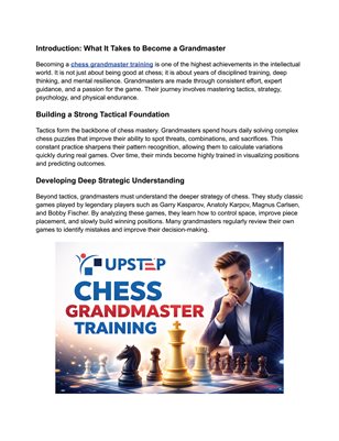 Chess Grandmaster Training