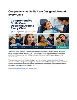 Comprehensive Smile Care Designed Around Every Child