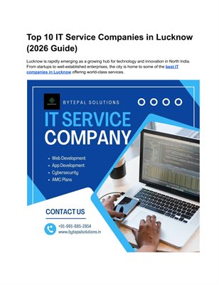 Top 10 IT Service Companies in Lucknow 2026