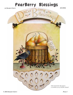 Pearberry Blessings Painting Pattern Tutorial by Sharon Chinn - SC14916
