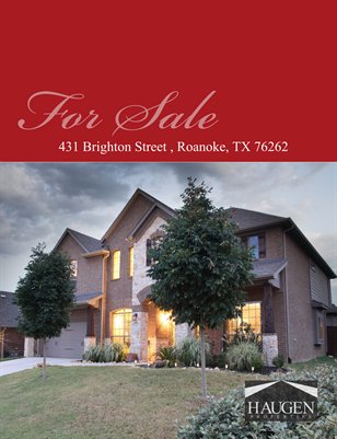 Haugen Properties -  431 Brighton Street, Roanoke, * TX 76262