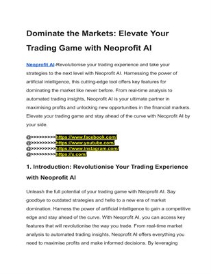 Neoprofit AI™ | The Official Website [2024]-Neoprofit !!