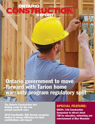 Ontario Construction Report (March 2019)