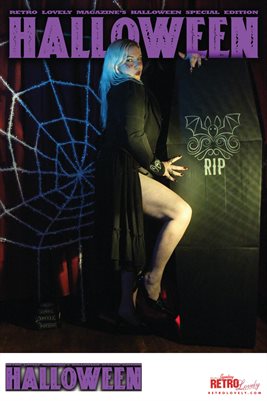 Retro Lovely's Famous Halloween Issue 2024 Vol-22. Carmen Lee Cover Poster
