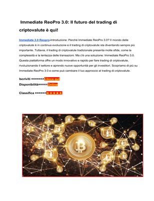 Immediate 3.0 Reo Pro||Immediate 3.0 Reopro Truffa||Immediate 3.0 Reo Pro