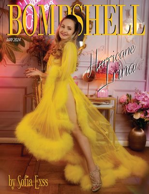 BOMBSHELL Magazine May 2024 - Hurricane Irina Cover