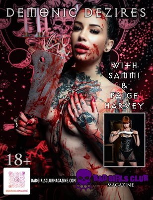 Demonic Dezires - Blood Soaked Busty British Babes Blonde Sammi & Paige Harvey Share their Desire for Satanic Sacrifices