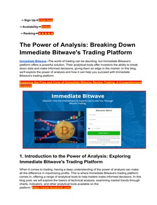Immediate Bitwave Platform