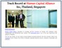 Track Record at Human Capital Alliance Inc, Thailand, Singapore