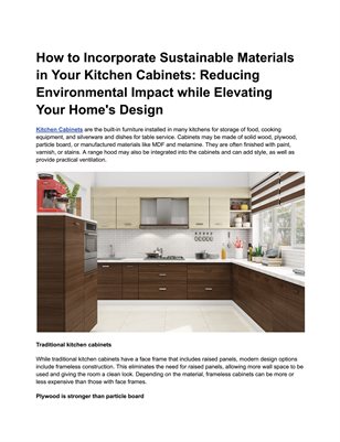 KITCHEN CABINETS IN DUBAI