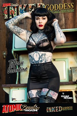 Atomic Beauties Magazine - Inked Goddess Special Edition Tiffany Valentine Cover Poster