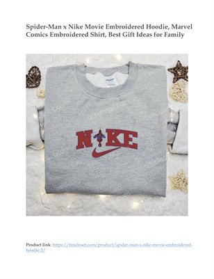 Spider-Man x Nike Movie Embroidered Hoodie
